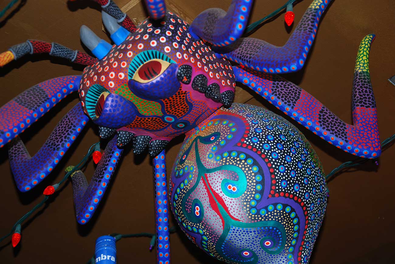 Artifact of a Latin American spider motif
